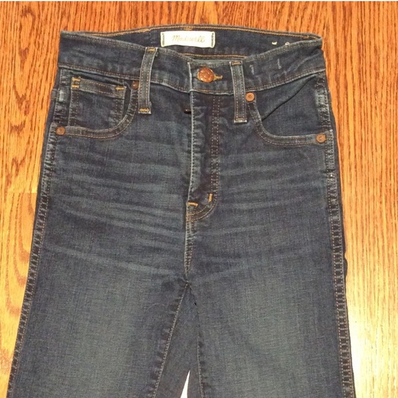 Madewell 10” High-Rise Skinny Jean Hayes Dark Blue - Picture 3 of 9
